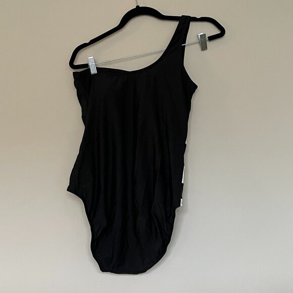 Classic Black and White One Should Swimsuit Size 14 - Picture 3 of 4